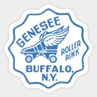 Vintage Roller Skating Buffalo New York Sticker